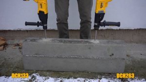?♂️ Аккумуляторный перфоратор DeWALT DCH263 обзор и сравнение с DCH133, тест сверления бетона