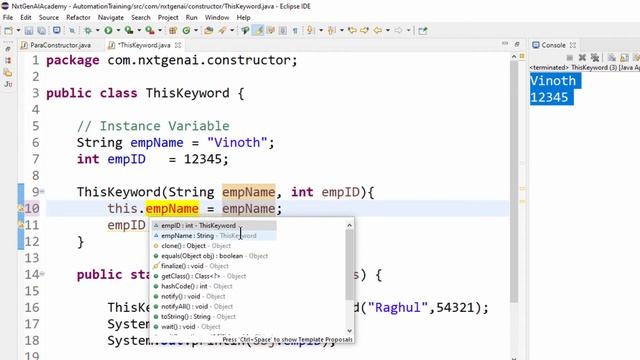 Java for Selenium : 29. This Keyword | Constructor | Real Time Automation Example смотреть онлайн