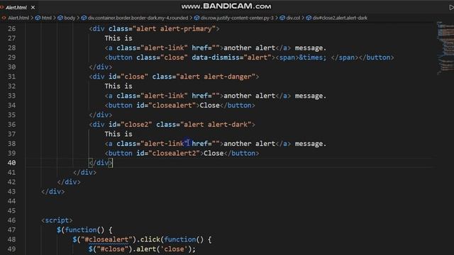 Alert using Bootstrap смотреть онлайн