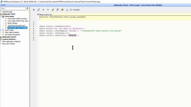 PHP Runner V10.1 Customize the Chart Title смотреть онлайн