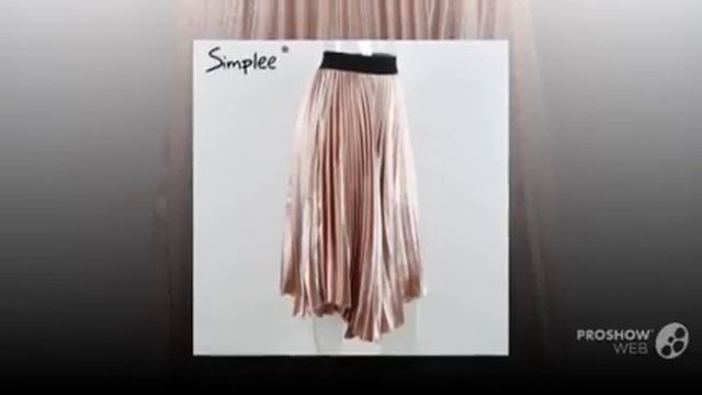 Покупки Одежды с AliExpress - Стильная юбка плисе смотреть онлайн