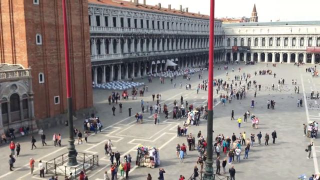 St. Mark's Square - Piazza San Marco Venice Italy. смотреть онлайн