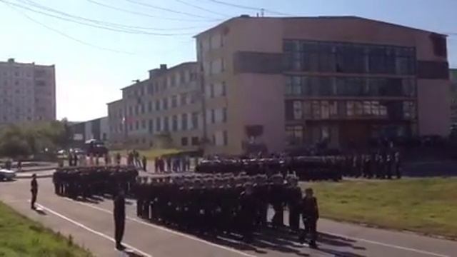 Экипаж К407 на параде посвященном дню ВМФ. смотреть онлайн