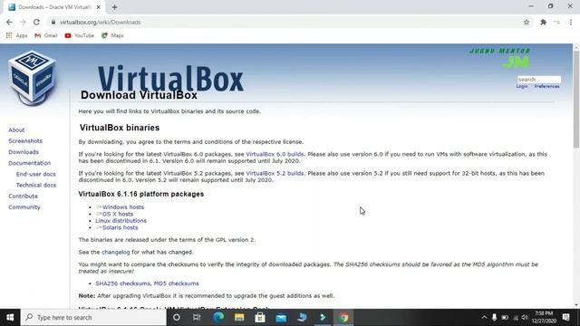 How To Download And Install Latest Version of Oracle VirtualBox for Windows|2021|JUGNU MENTOR смотреть онлайн