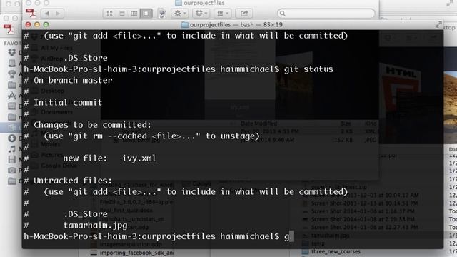 The git status Command смотреть онлайн