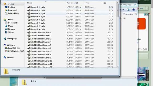 downloading gimp brushes. смотреть онлайн