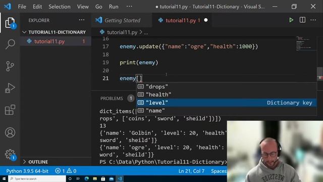 Python Programming for Beginners Tutorial 11 : Dictionaries смотреть онлайн