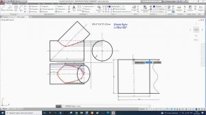 36. Построение развертки цилиндра с линией пересечения