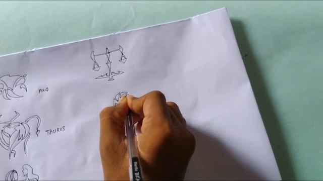 Drawing the zodiac sign tattoo. смотреть онлайн