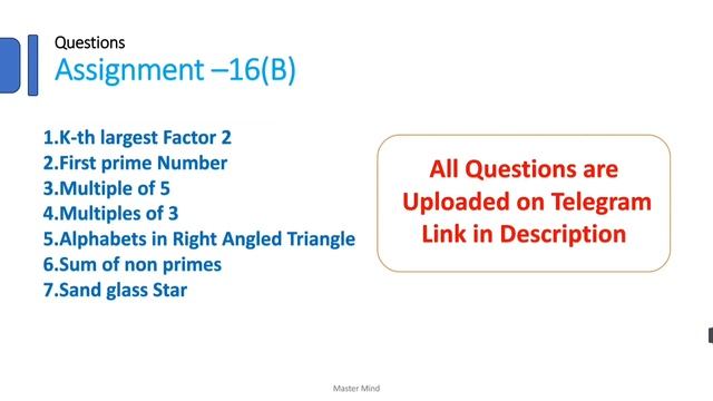Assignment - 16(A),(B) in Python #45 смотреть онлайн