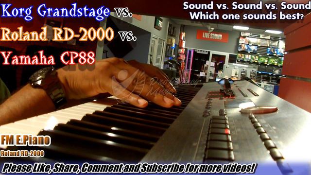 Korg Grandstage vs Roland RD-2000 vs Yamaha CP88: Stage Piano Comparison!! Which One Sounds BEST?! смотреть онлайн