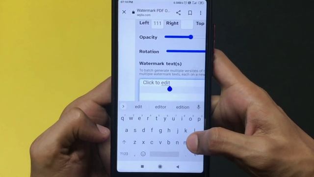 How to add Watermark logo in PDF file on Mobile | Put free watermark on PDF file on Phone | смотреть онлайн