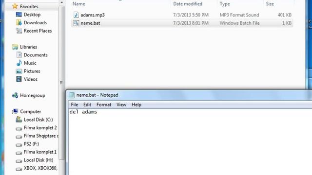 How to delete a file with batch file (Command line) смотреть онлайн