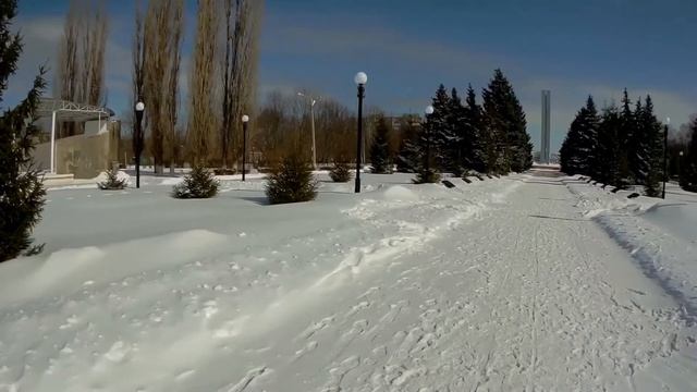 Город Балашов Саратовской области. Река Хопер. Весенняя зима. смотреть онлайн