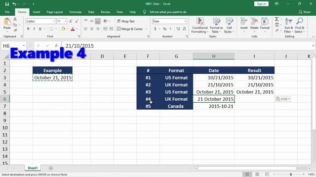Change Date Format in Excel | Easy | Covert Country Format смотреть онлайн