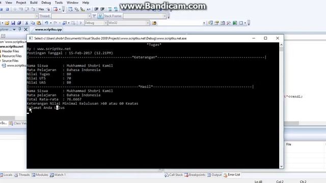 Perhitungan IF ELSE Sederhana dengan C++ смотреть онлайн