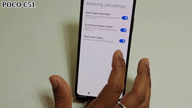 POCO C51 incoming call flashlight setting | POCO C51 me call aate hi flashlight jalegi смотреть онлайн