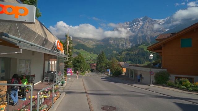 Relaxing Virtual Walk ?Switzerland Adelboden Peaceful Ambience [4K HDR]