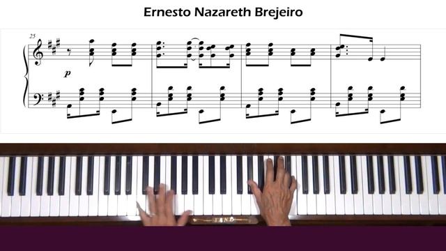 Ernesto Nazareth Brejeiro Piano Tutorial смотреть онлайн