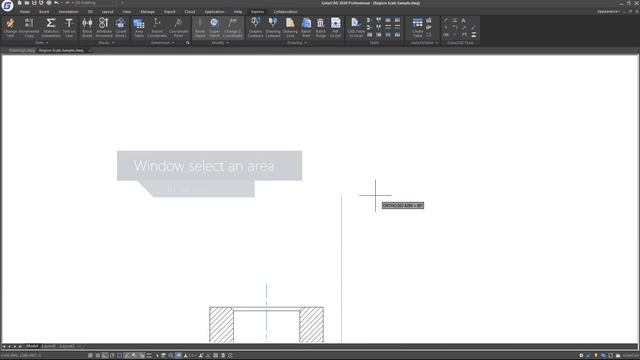GstarCAD Express Tools- Region Scale смотреть онлайн
