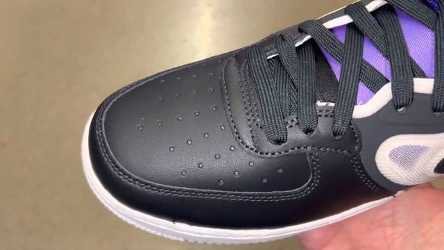 Nike Air Force 1 Mid React Black Purple Shoes смотреть онлайн