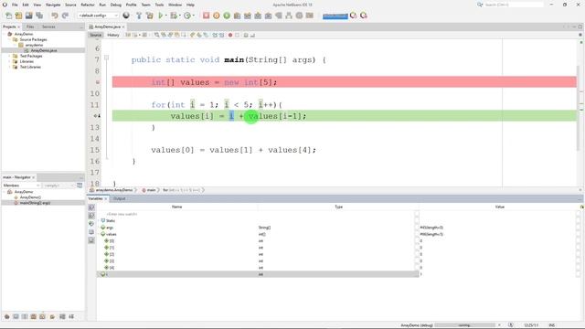Java Trace a Program with Arrays смотреть онлайн