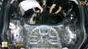 Шумоизоляция багажника с арками Hyundai IX35 в уровне Экстра. АвтоШум.