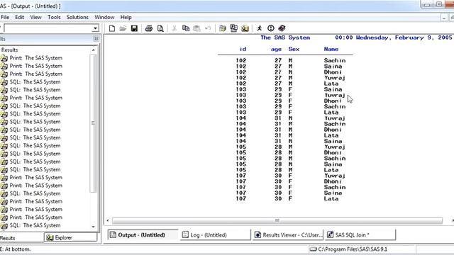 Natural Join in SAS- Proc SQL смотреть онлайн