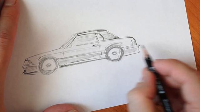 Как нарисовать машину Ford Mustang GT смотреть онлайн