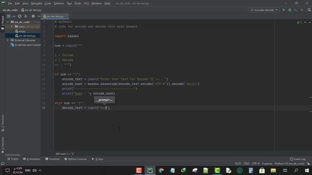 شرح انشاء سكربت تشفير و فك التشفير باستخدام بايثون base64 смотреть онлайн