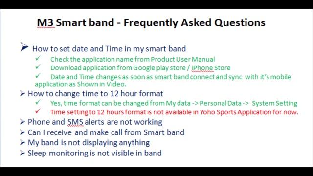 M3 Smart band - Commonly Asked Questions and Issues смотреть онлайн
