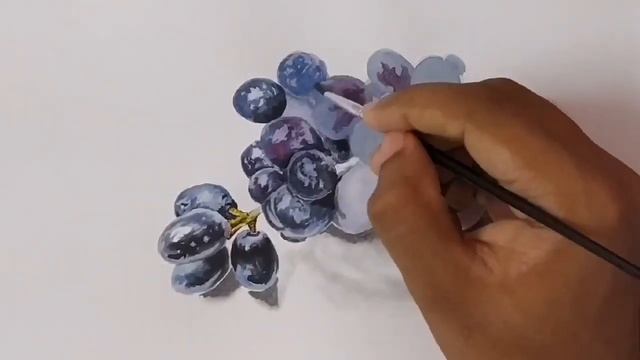 drawing hyper realistic grapes in 3 minute || anyone can draw the real looking grapes.|| смотреть онлайн