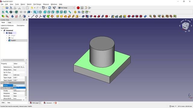 FreeCAD How To Add Thickness Tutorial