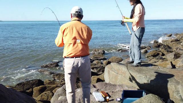 Ocean Shores North Jetty Fishing in Washington, Fishing Tips & Skills: Huge Striped Perch смотреть онлайн