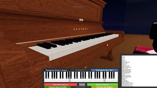 My Confession DDLC - Roblox Virtual Piano смотреть онлайн