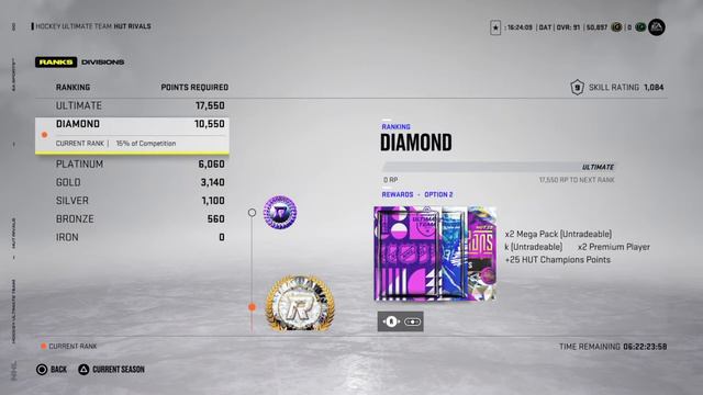 NHL 22 PS4 Hut | Rivals DIAMOND Rank 6/7/22 смотреть онлайн