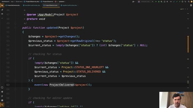 Example of Laravel Observers and Events Listeners Used TOGETHER смотреть онлайн
