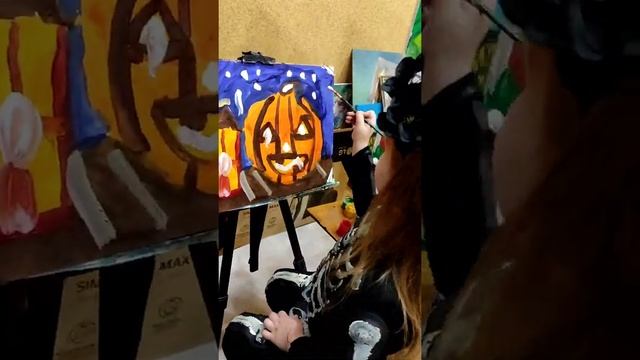 Рисуем с малышами на тему "Хэллоуин" смотреть онлайн