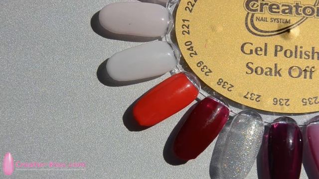 Палитра гель лаков Creator (Креатор) 7 мл. №221-240