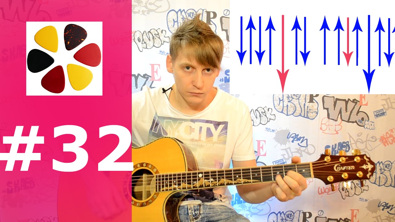 Обучение игре на гитаре с нуля для новичков, урок 32 (уроки для начинающих) смотреть онлайн
