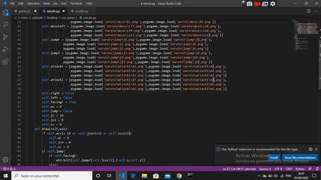 8-how to make a 2D game using python-القفز و الضرب смотреть онлайн