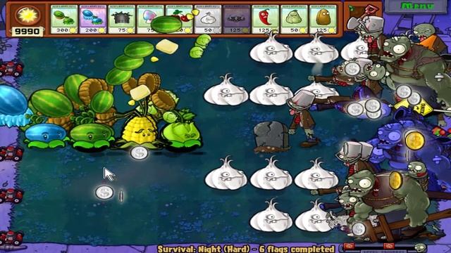 Plants vs Zombies Hack - Team Winter Melon + Cabbage Pult + Kernal Pult смотреть онлайн