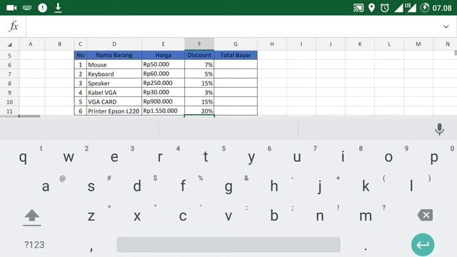 Rumus Perhitungan Persentase - Tutorial belajar Microsoft Excel Android смотреть онлайн
