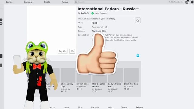 БЕСПЛАТНАЯ шляпа РОСИИ в роблокс | Free items roblox | Бесплатные вещи в роблоксе 2019 смотреть онлайн