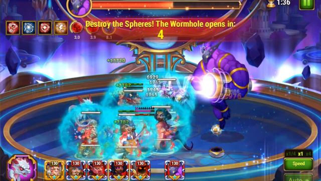 Defeat Level 150 Naos the Doom Herald, Guild Raid Minion #HeroWars смотреть онлайн