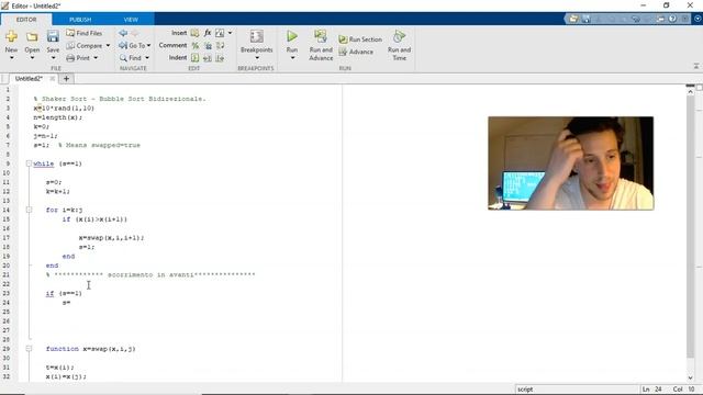 Tutorial Matlab Algoritmi di Ordinamento: Shaker Sort o Bubble Sort Bidirezionale (ITA) смотреть онлайн