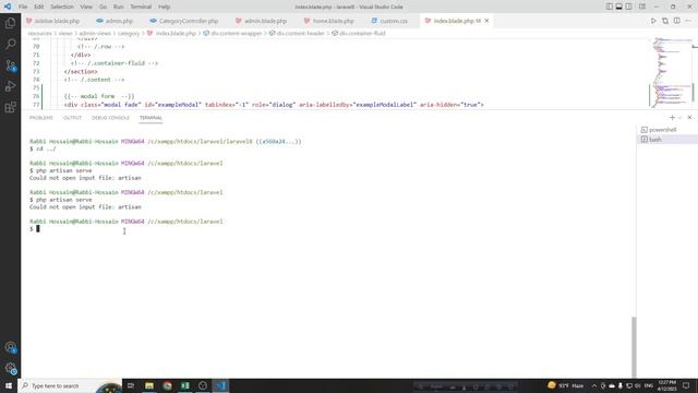 Could not open input file: artisan смотреть онлайн