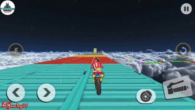 Bike Stunt 2020 - Free Motorcycle Games New Level 1-6 Android Gameplay, iOS, Walkthrough #2 смотреть онлайн