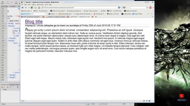 PHP & MySQL Tutorial 11: Extending a Basic Blog: Part 3 смотреть онлайн