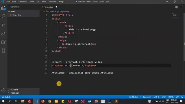 HTML Tutorial in Hindi [Part 5] - What is Tags, Elements, and Attributes in html? смотреть онлайн